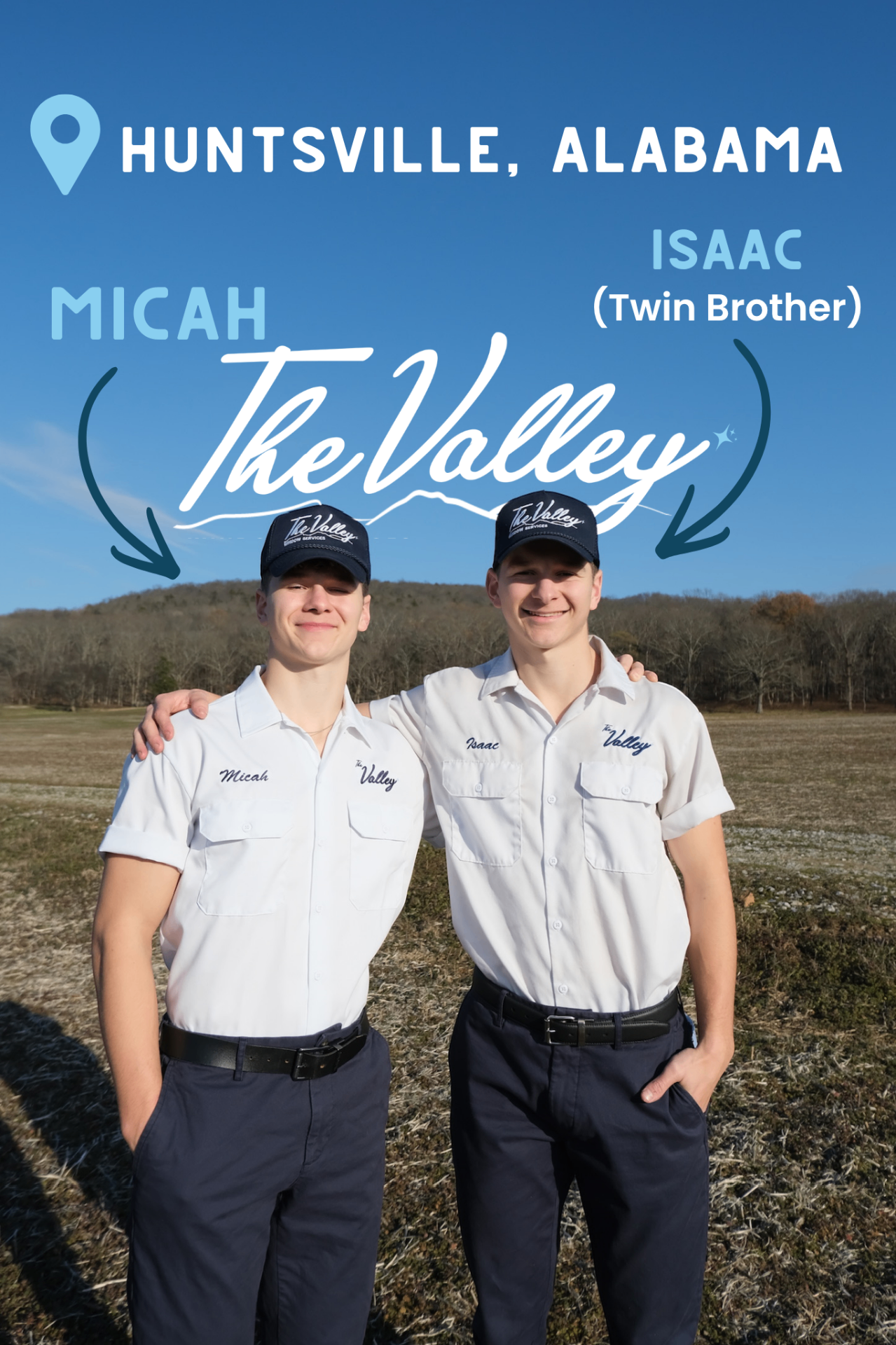 Micah and his twin brother Isaac in Huntsville, Alabama